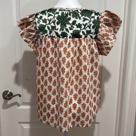 THML Boho Floral Tassel Top | Size XS - Picture 3 of 5